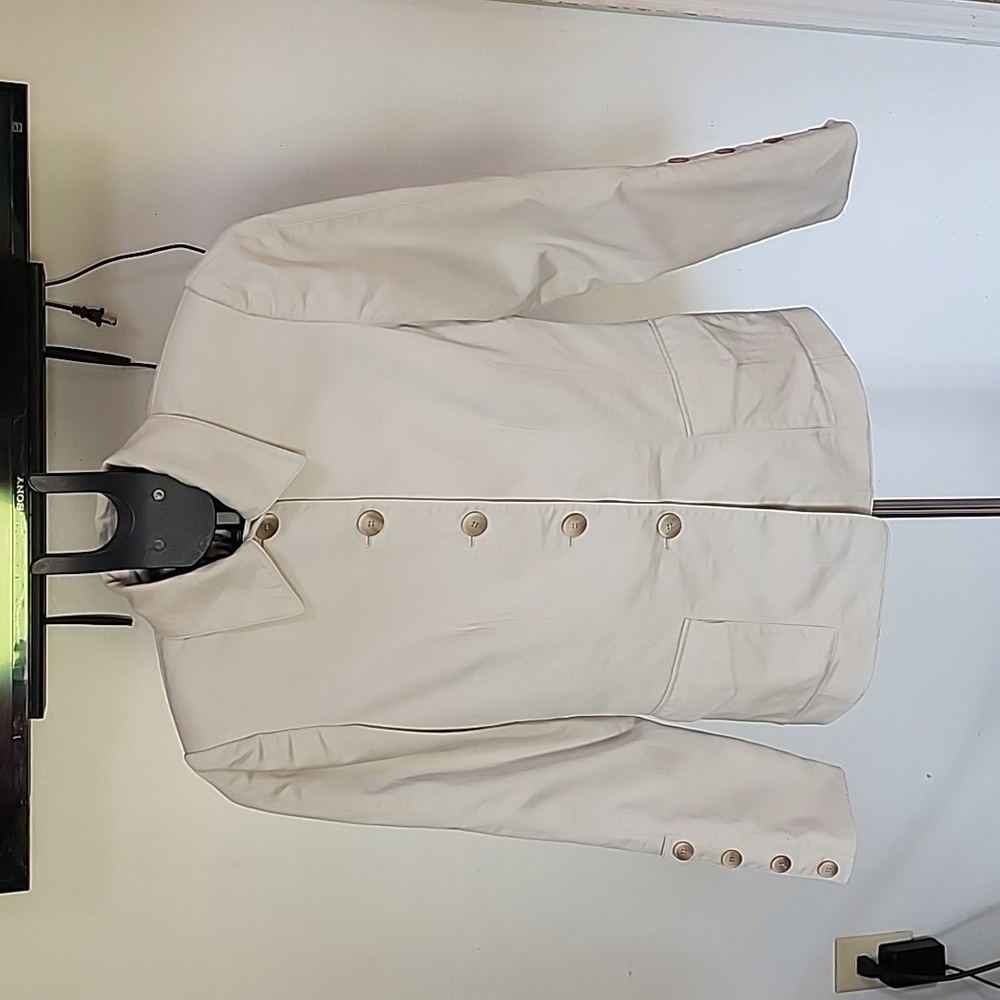 Women's Tahari Blazer/ Jacket, Color Cream, Size 2